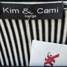 Switch Kim &amp; Cami Minimalist Preppy Nautical Mod Striped Tie Front Sleeveless Top L NEW 2 image