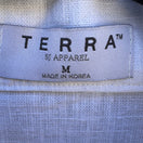 Switch Terra SJ Apparel Linen Ruffle Collar Blazer Jacket Womens M Coastal Lagenlook 2 image