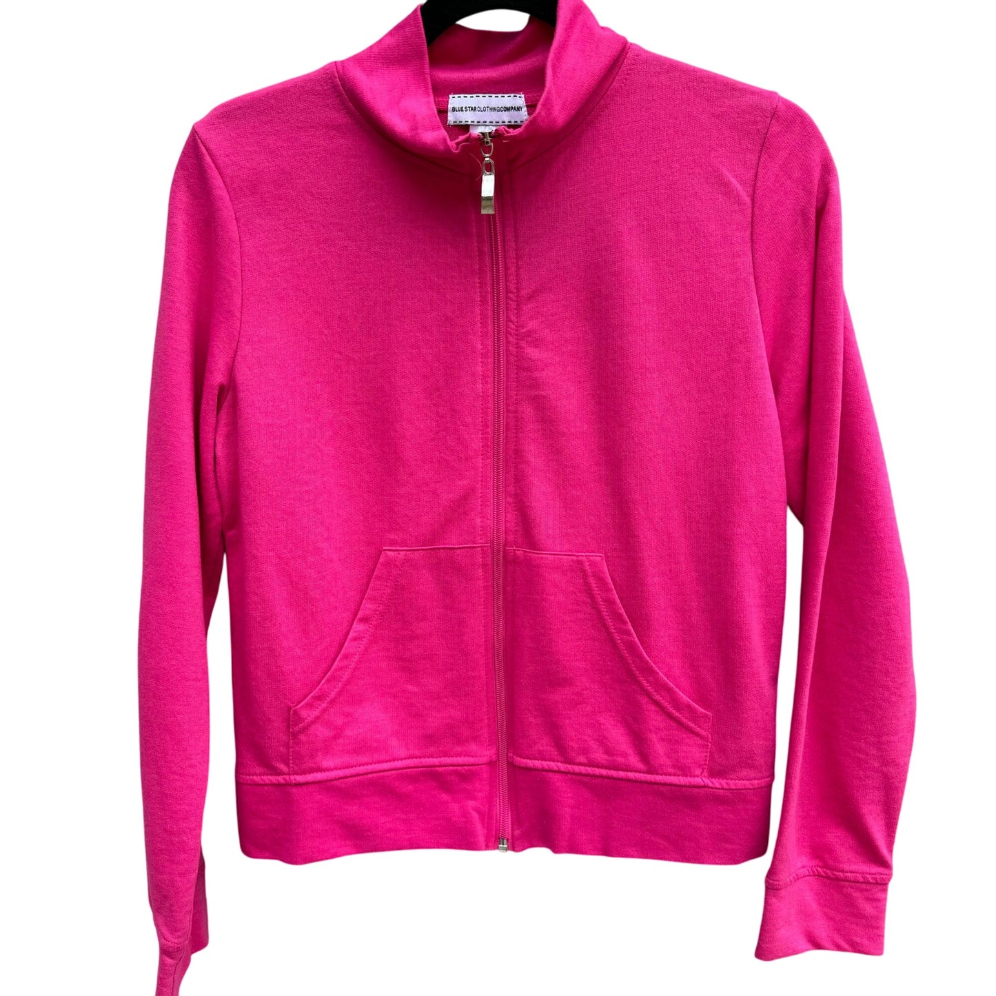 Blue Star Clothing Company Womens Pink Zip-Up Lightweight Long Sleeve Jacket M