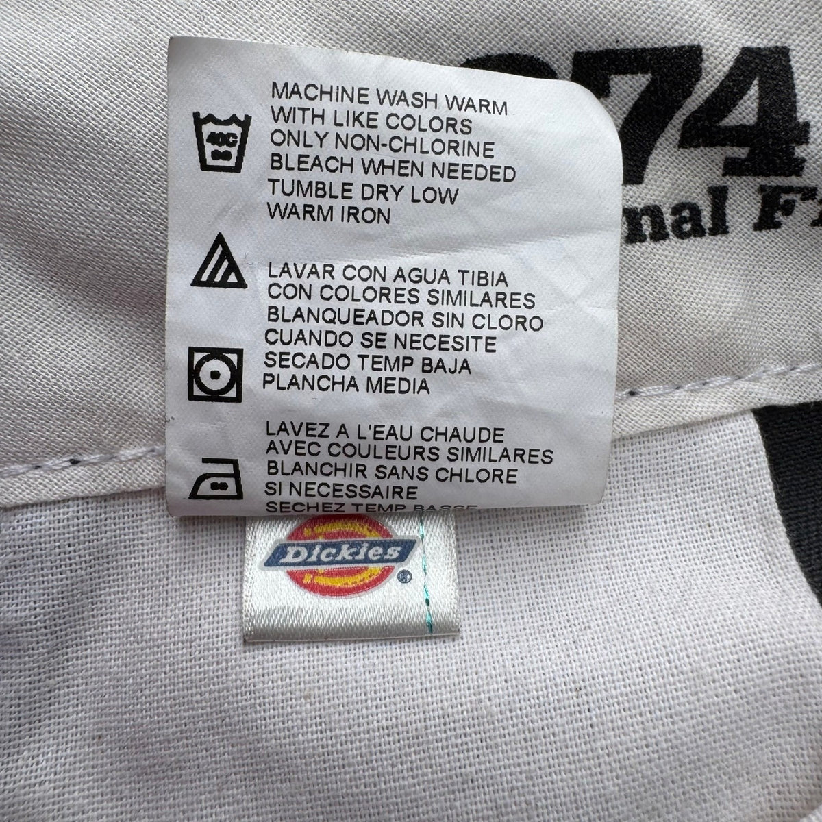 Dickies 874 Original Fit Charcoal Gray Work Pants 33x32 Mens Straight Leg Twill