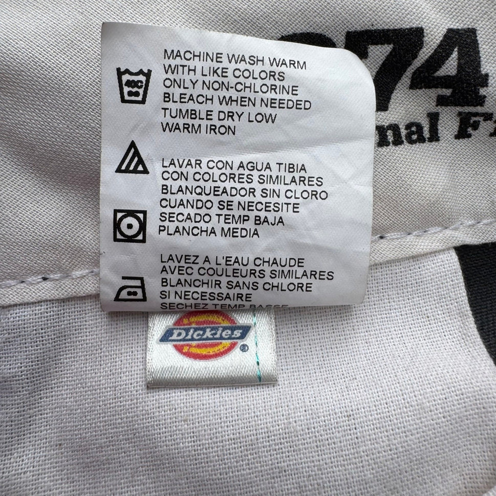 Dickies 874 Original Fit Charcoal Gray Work Pants 33x32 Mens Straight Leg Twill