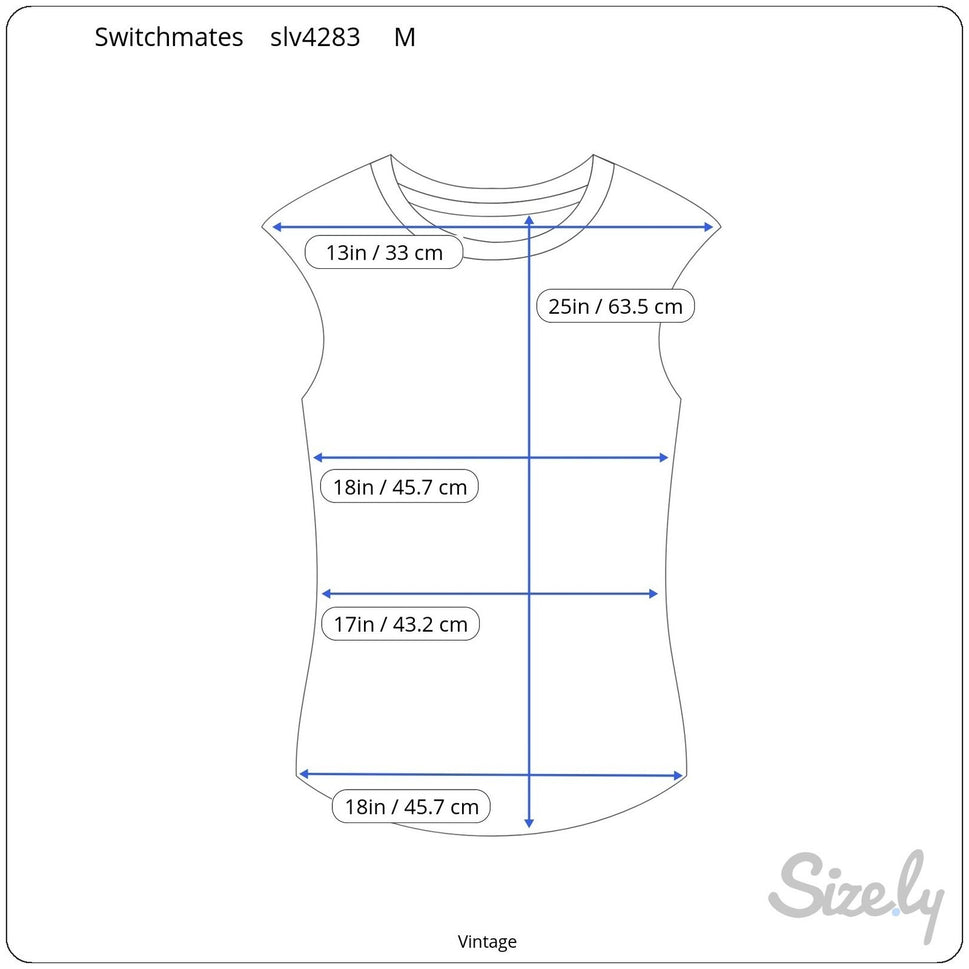 Switchmates Vintage 70s Sleeveless Mock Neck Knit Top Off-White Back Zip M Mod