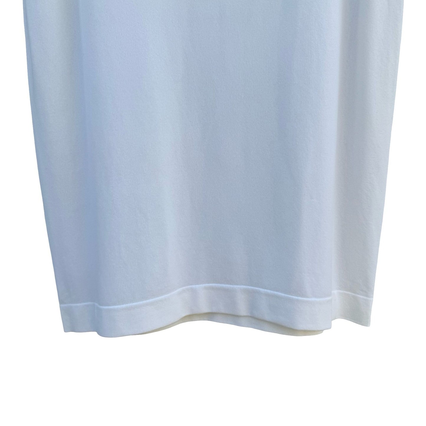Switchmates Vintage 70s Sleeveless Mock Neck Knit Top Off-White Back Zip M Mod
