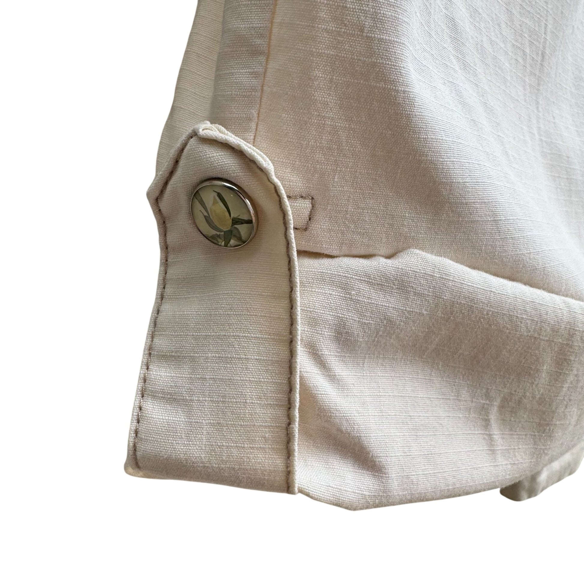 Gloria Vanderbilt Womens Beige Casual Cotton Preppy Roll Hem Bermuda Shorts 8