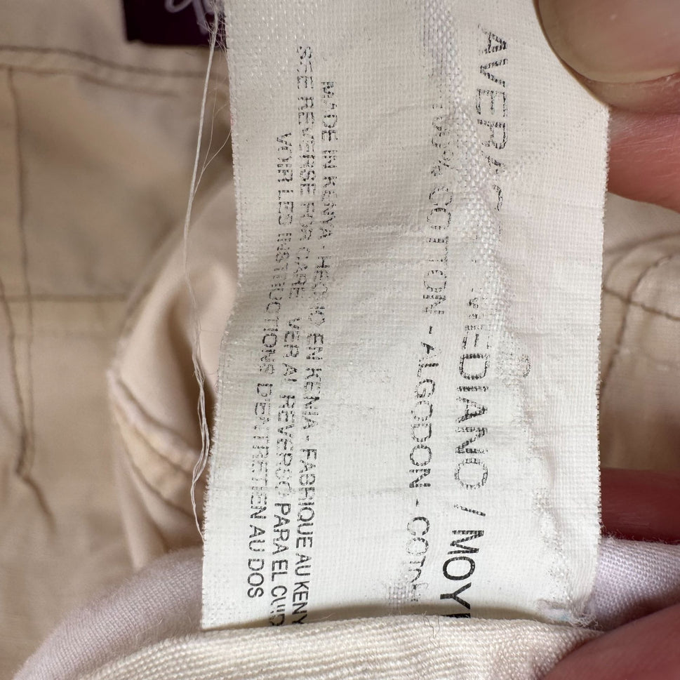 Gloria Vanderbilt Womens Beige Casual Cotton Preppy Roll Hem Bermuda Shorts 8