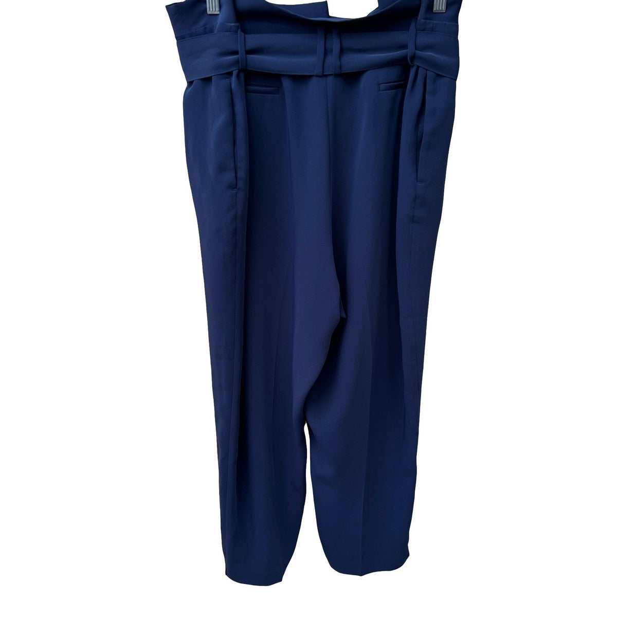 Boden Melina High Rise Tie Paperbag Waist Trousers Careerwear Pants Navy 18R