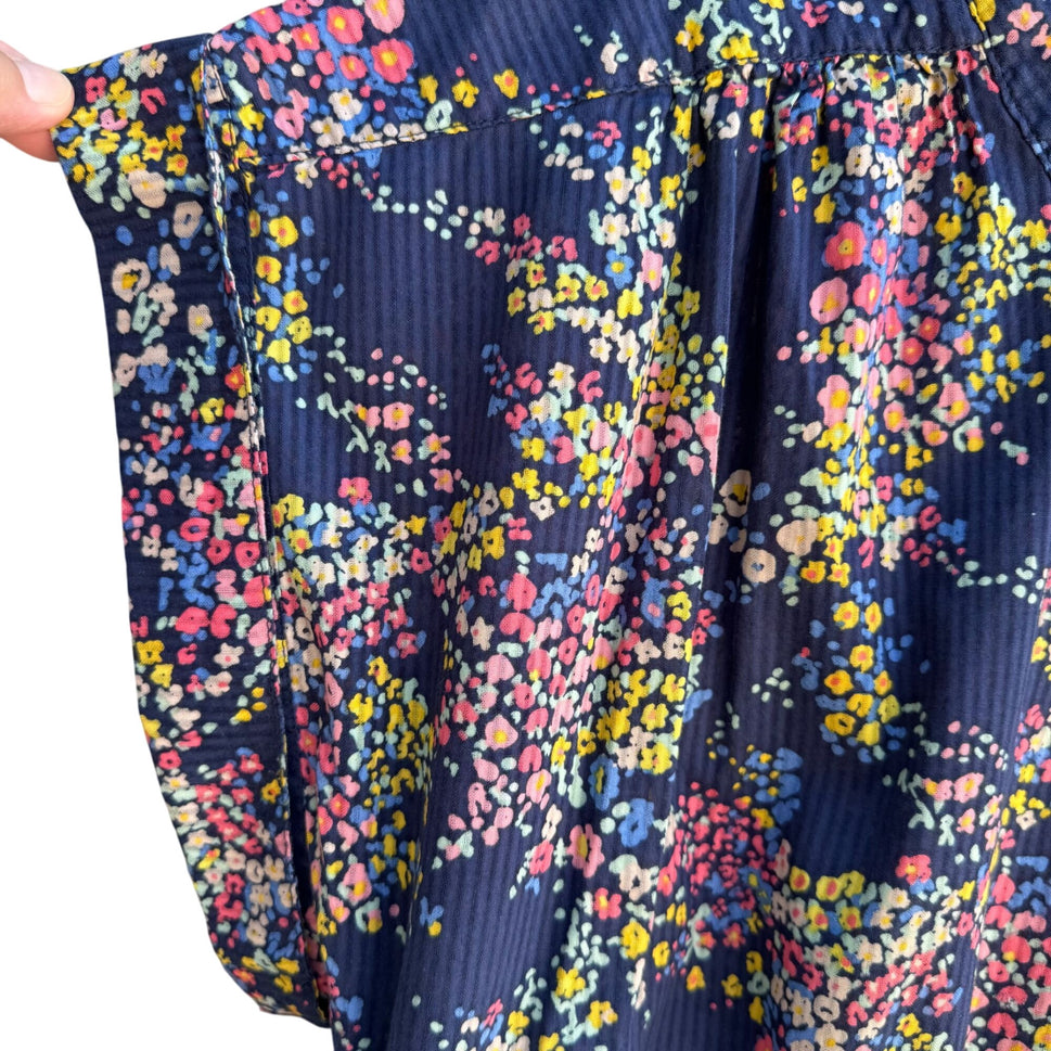 Route 66 Original Clothing Co. Vintage Womens Lace Back Floral Tunic Blouse 1X