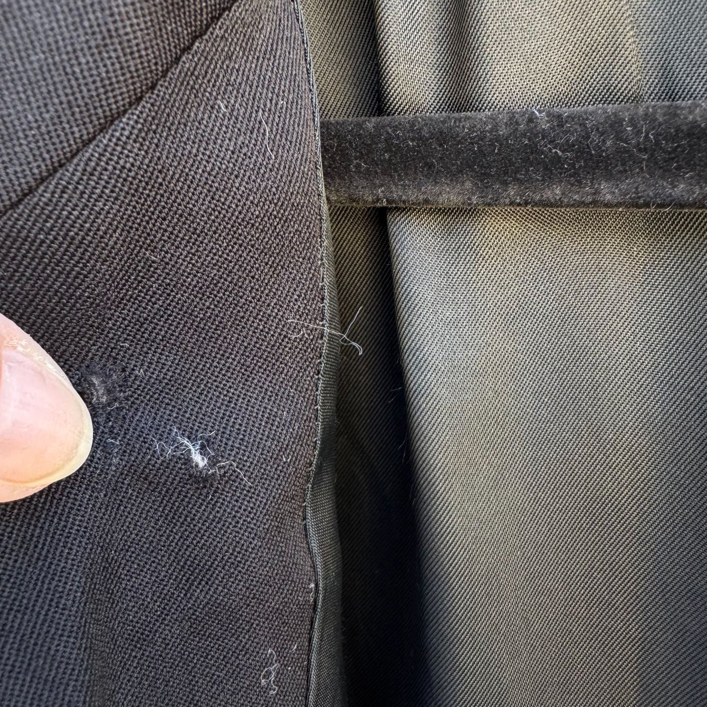 Modesto Uomo Vintage Mens Black Two Button Double Breasted Wool Blazer Jacket 46