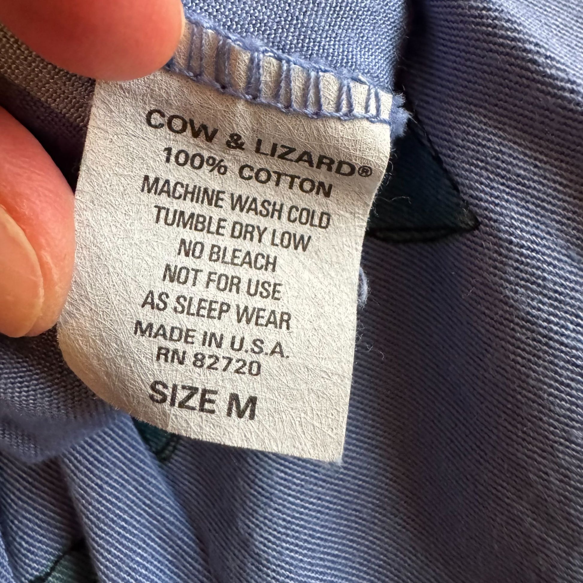 Cow & Lizard Vintage Womens Blue Floral Boho Tencil Cotton Full Flowy Skirt New M