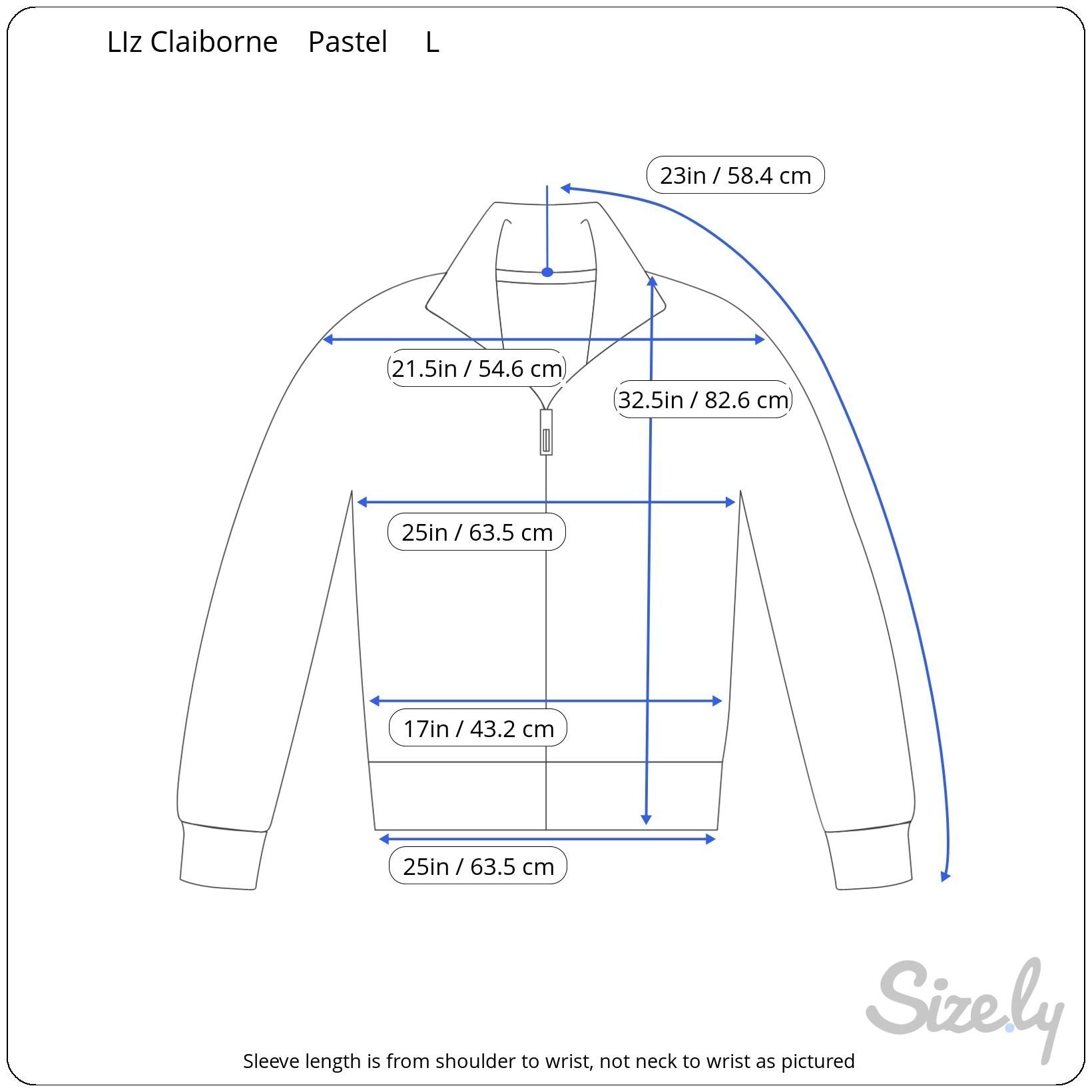 Lizwear Vintage 80s Pastel Plaid Womens Elastic Drawstring Waist Retro Jacket LG
