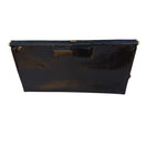 Switch Donna Karan Vintage Black Genuine Lizard Leather Clasp Clutch Purse Snap Closure 3 image