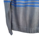 Switch Campusport Vintage 70s Mens Preppy Striped Crew Neck Knit Academia Sweater M 3 image