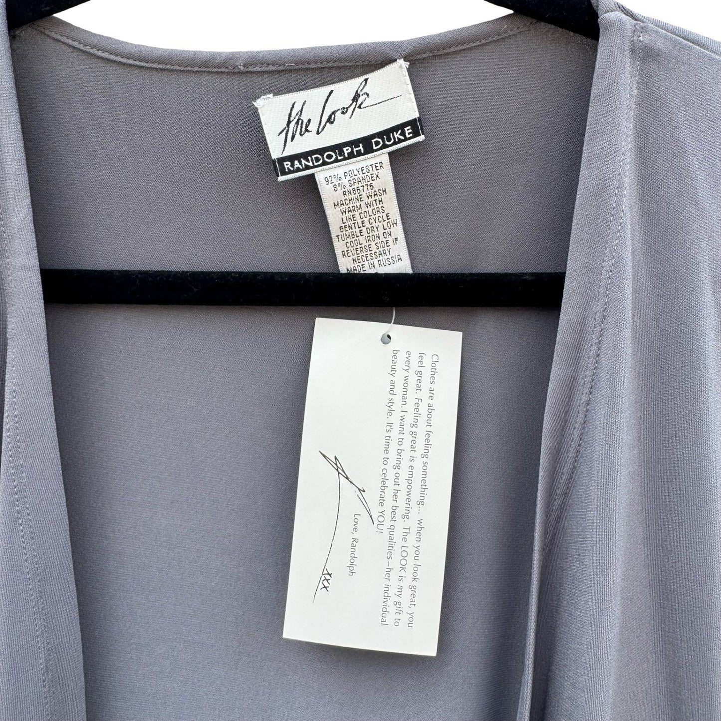 Randolph Duke The Look Womens Gray Open Front Tie Waist Cardigan Minimalist NEW