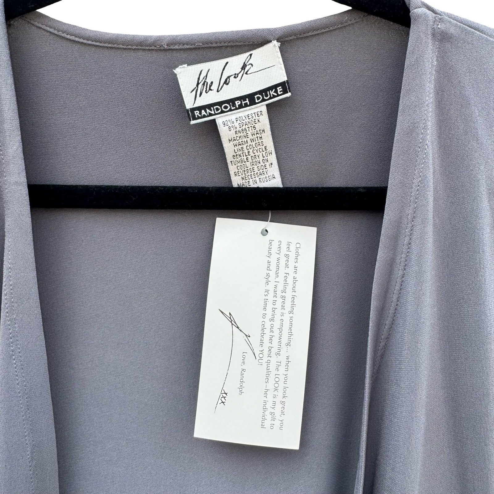 Randolph Duke The Look Womens Gray Open Front Tie Waist Cardigan Minimalist NEW