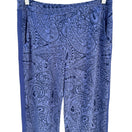 Switch Cuddl Duds Paisley Comfortwear Lounge Pants Relaxed Fit Womens M Blue Sleepwear 2 image