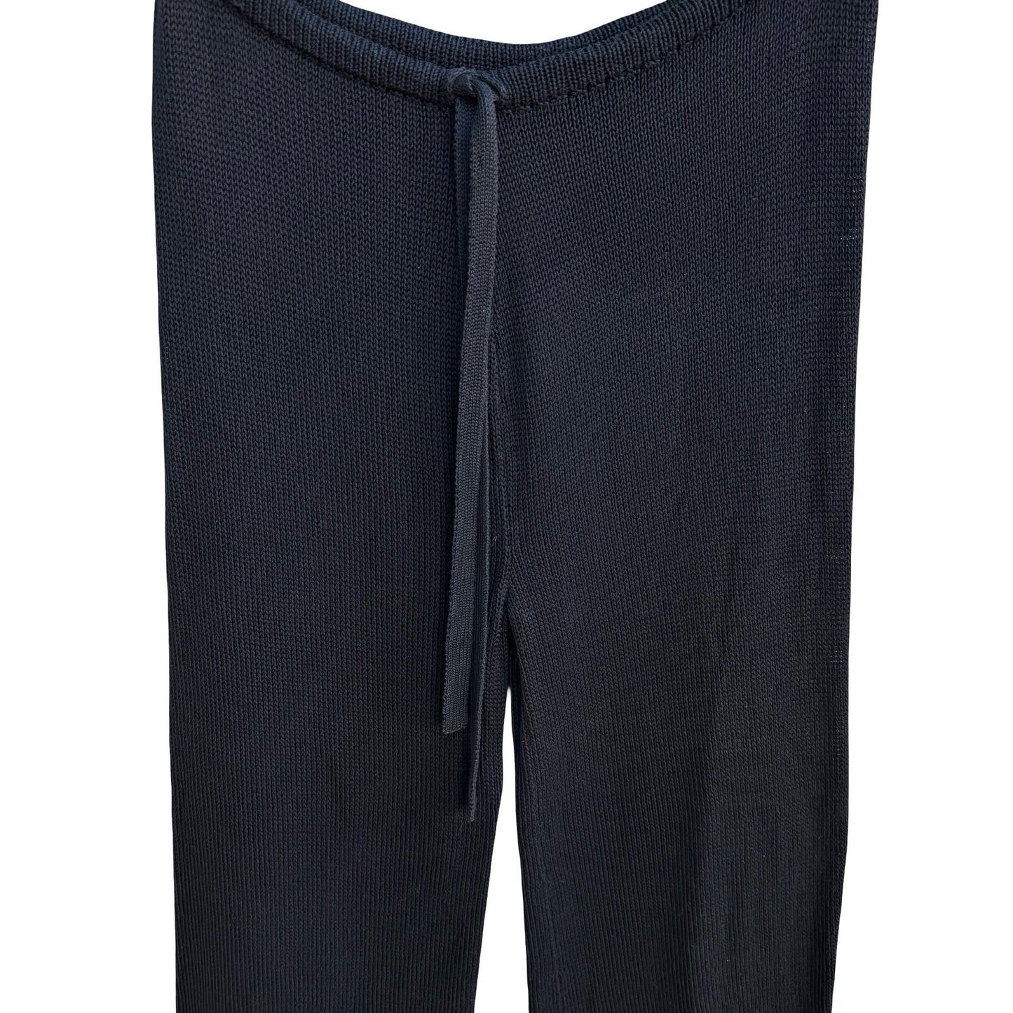 Kim & Kelly Vintage 90s Minimalist Quiet Luxury Knit Loungewear Wide Leg Pants