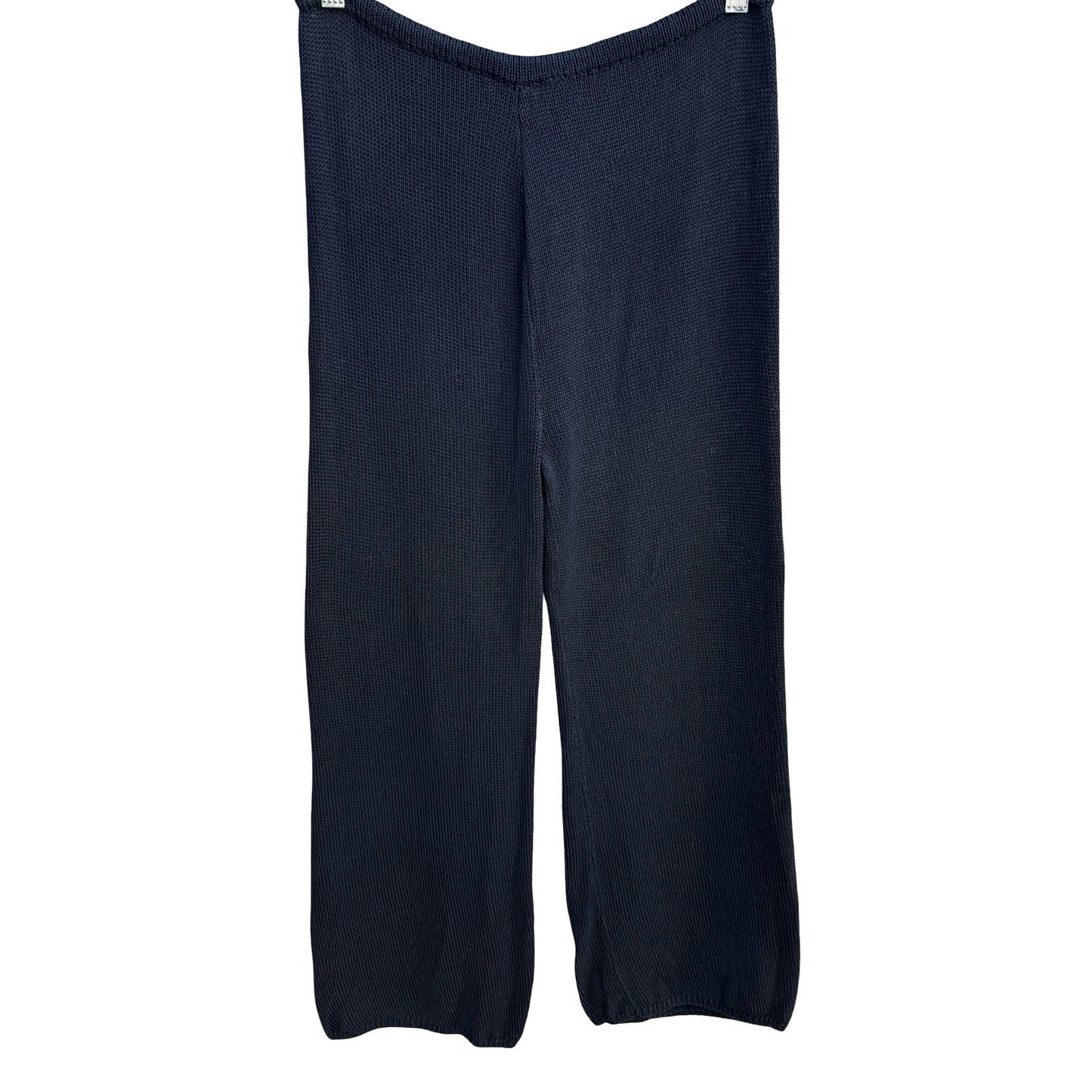 Kim & Kelly Vintage 90s Minimalist Quiet Luxury Knit Loungewear Wide Leg Pants