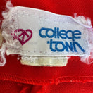Switch College Town Vintage 70s Red Wide Leg Cuffed Trousers High Waisted Pants Womens 2 image