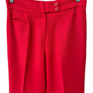 Switch College Town Vintage 70s Red Wide Leg Cuffed Trousers High Waisted Pants Womens 3 image