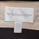 Switch Worthington Womens Beige Quilted Lined Insulated Jacket Trench Coat Like New L 3 image