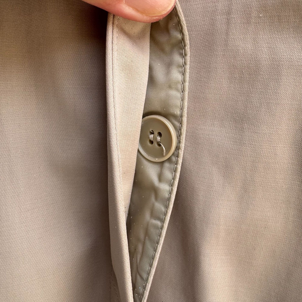 Worthington Womens Beige Quilted Lined Insulated Jacket Trench Coat Like New L