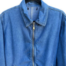 Switch Karen Kane Vintage 90s Y2K Women&#39;s Blue Lightweight Denim Zip Front Jacket - L 3 image