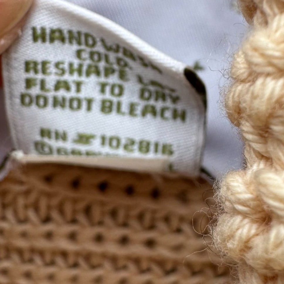 Garnet Hill Vintage Chunky Italian Knit Cotton Long Sleeve Turtleneck Sweater M