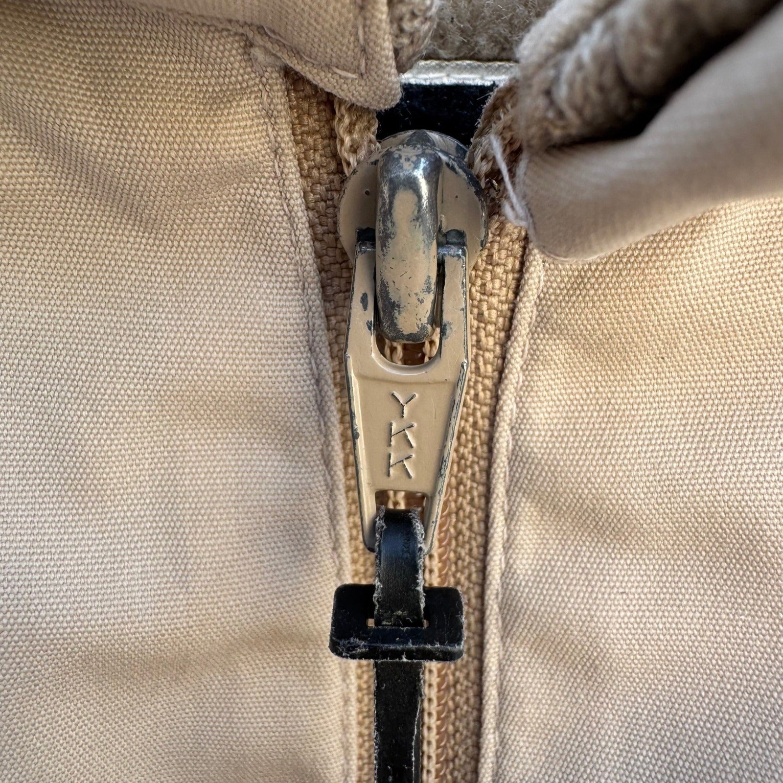 London Fog Vintage 80s Harrington Jacket Tan Beige Full Zip Epaulets Mens 42 Reg