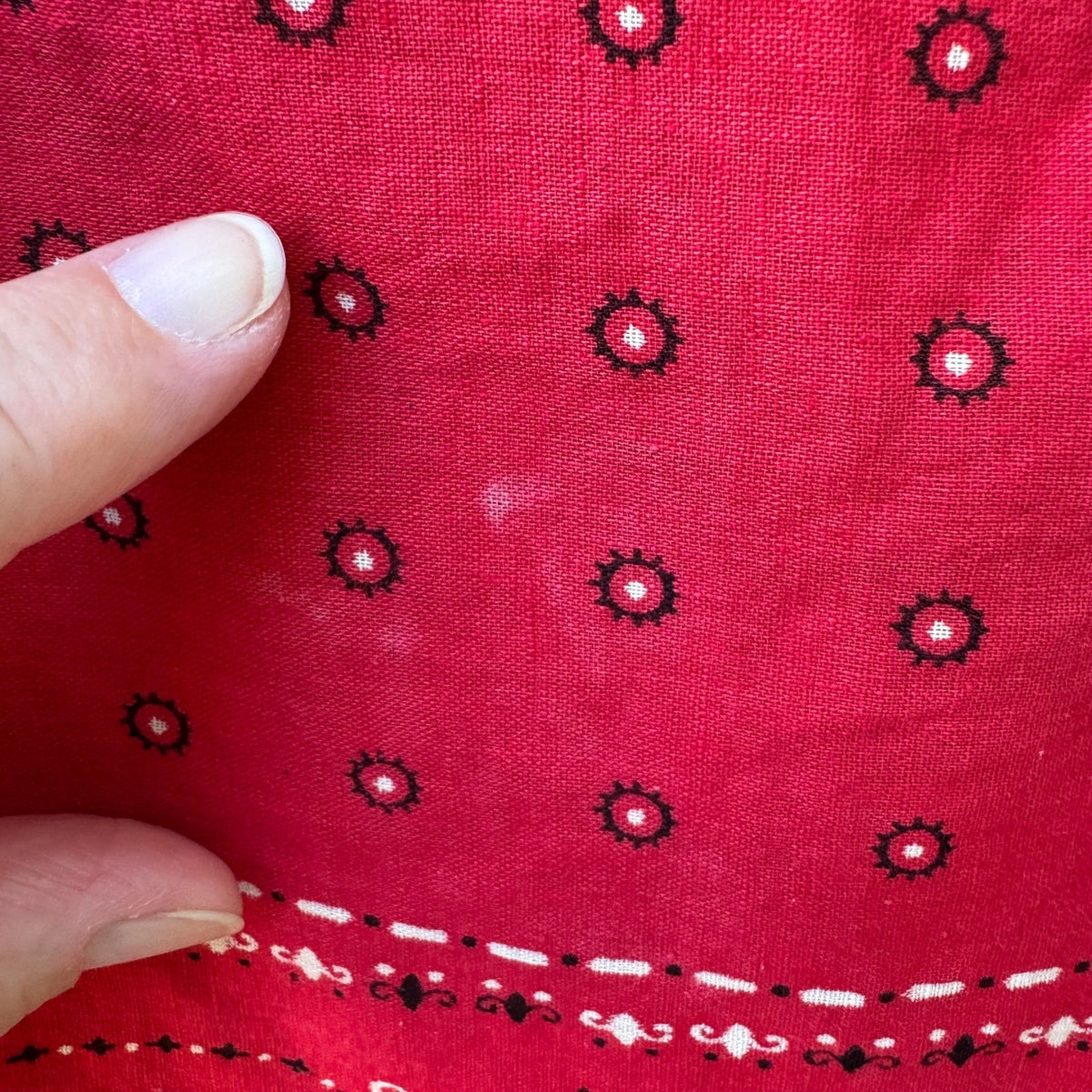 Vintage Fast Color Paisley Rockabilly Biker Cowboy Cotton Bandana Scarf 18x18.5