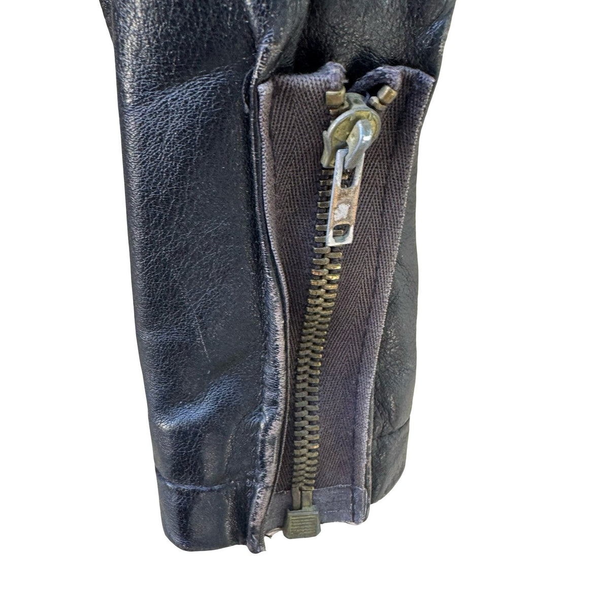 Marc Laurent Vintage 80s Belted Rocker Grunge Biker Moto Leather Jacket Black M