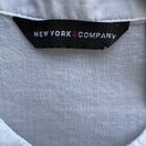 Switch New York &amp; Company Cottagecore Coquette Pintuck Lace Peplum Victorian Blouse M 2 image