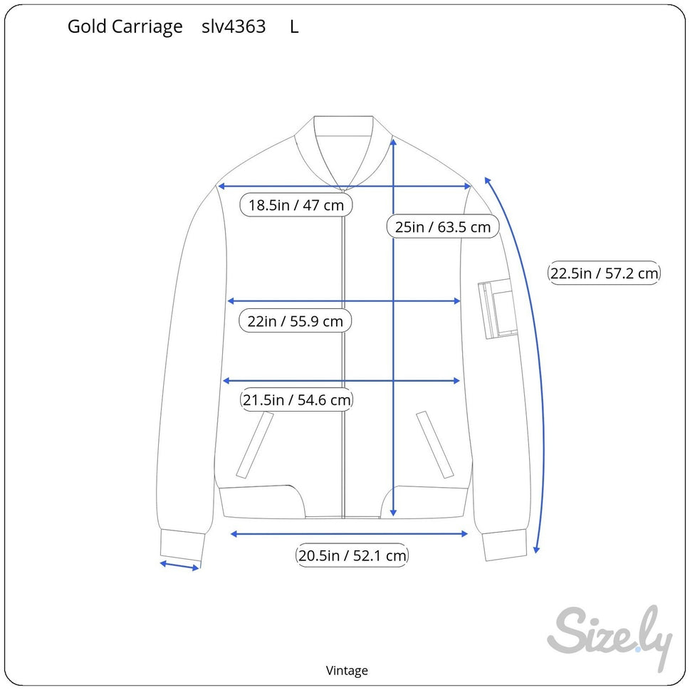 Gold Carriage Vintage 80s Retro Harrington Bomber Jacket Gray Mens L Streetwear