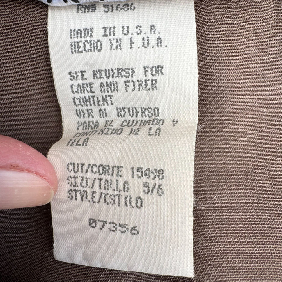 All That Jazz Vintage 90s Sleeveless Brown Satin Goddess Elegant Formal Dress S