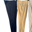 Switch Paul Fredrick Mens Set Of 3 Navy Beige &amp; Checkered Pleated Dress Pants New 37W 2 image