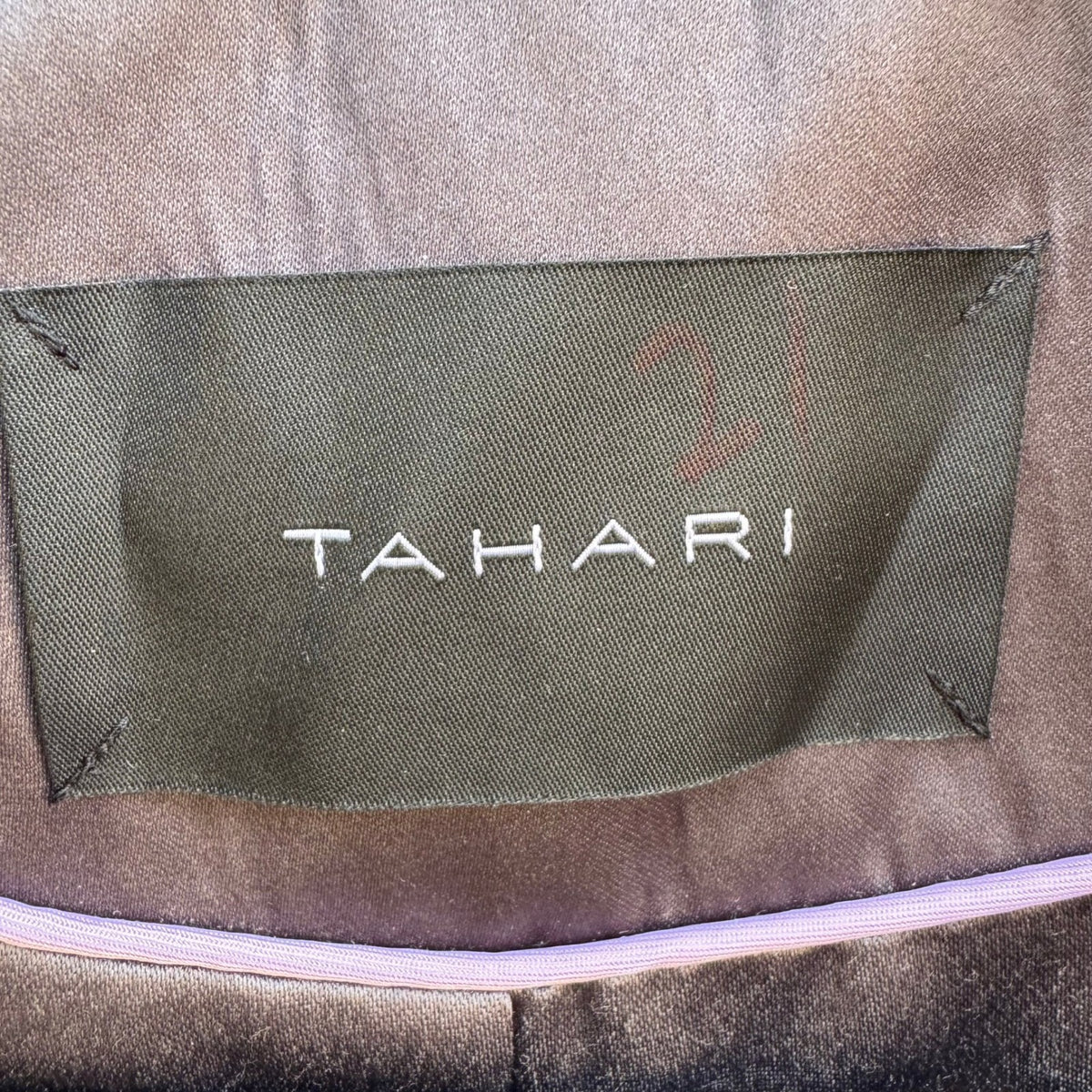 Tahari Minimalist Dark Academia Satin Finish Double Breasted Trench Coat Grey XS