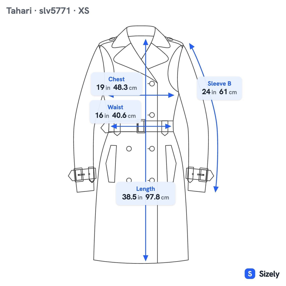 Tahari Minimalist Dark Academia Satin Finish Double Breasted Trench Coat Grey XS