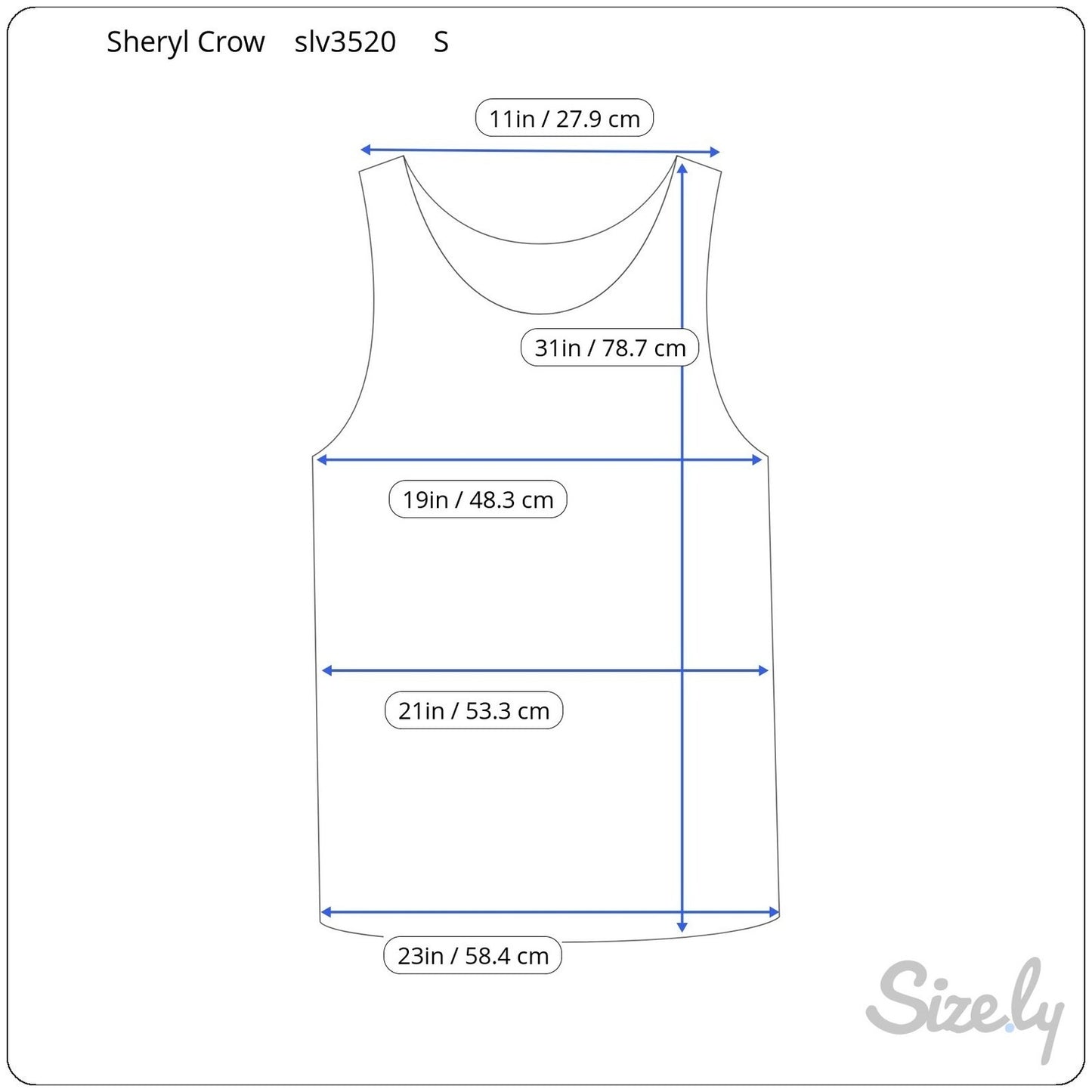 Sheryl Crow Navy Blue Crochet Lace Layered Hem Sleeveless Tank Top Womens Small