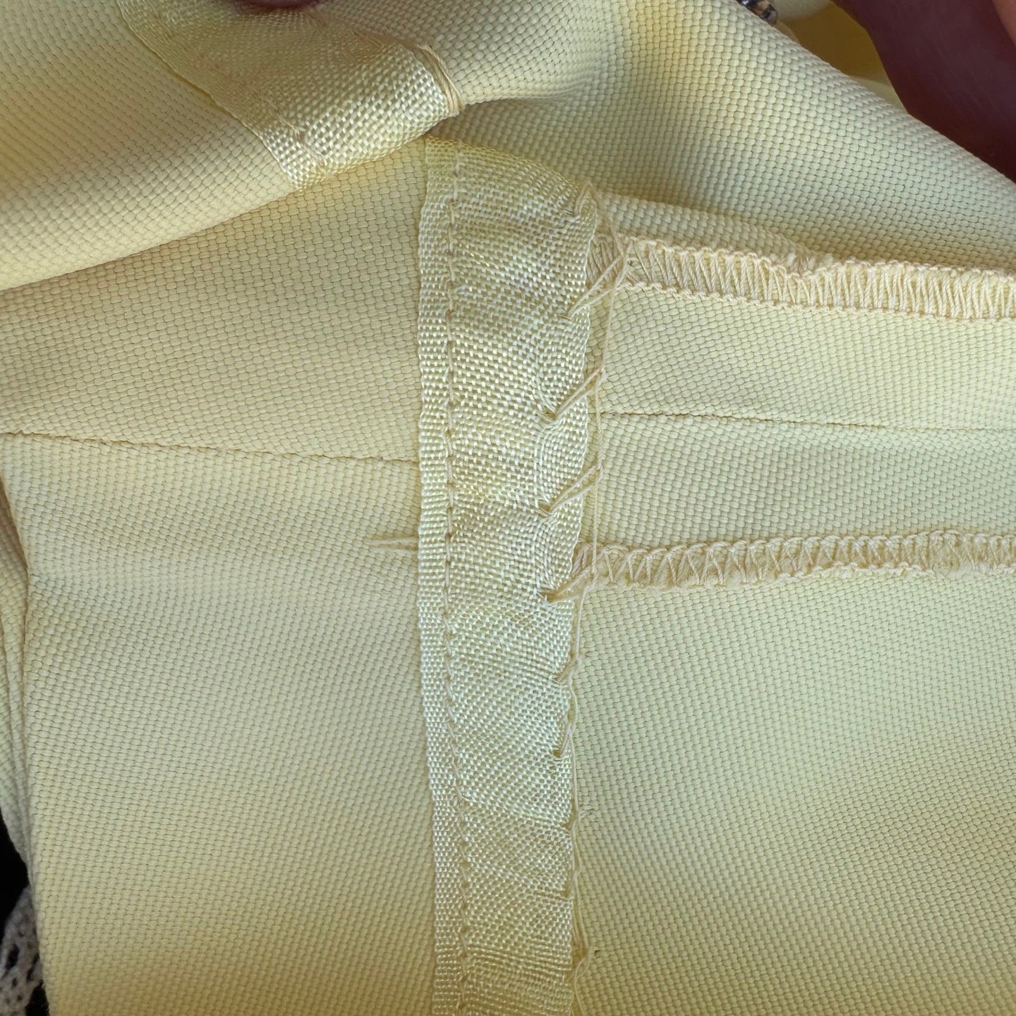 I Magnin Vintage 70s Pastel Yellow Mod Wrap Mini Skirt Side Tie A-Line Retro