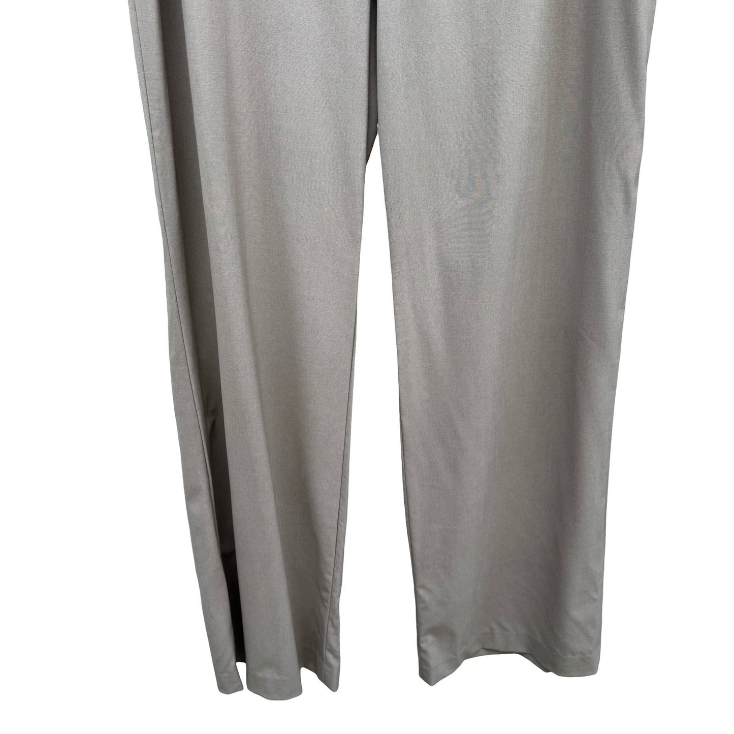 Linda Allard Ellen Tracy Minimalist Wool Blend Wide Leg Trousers Brown 14 NEW