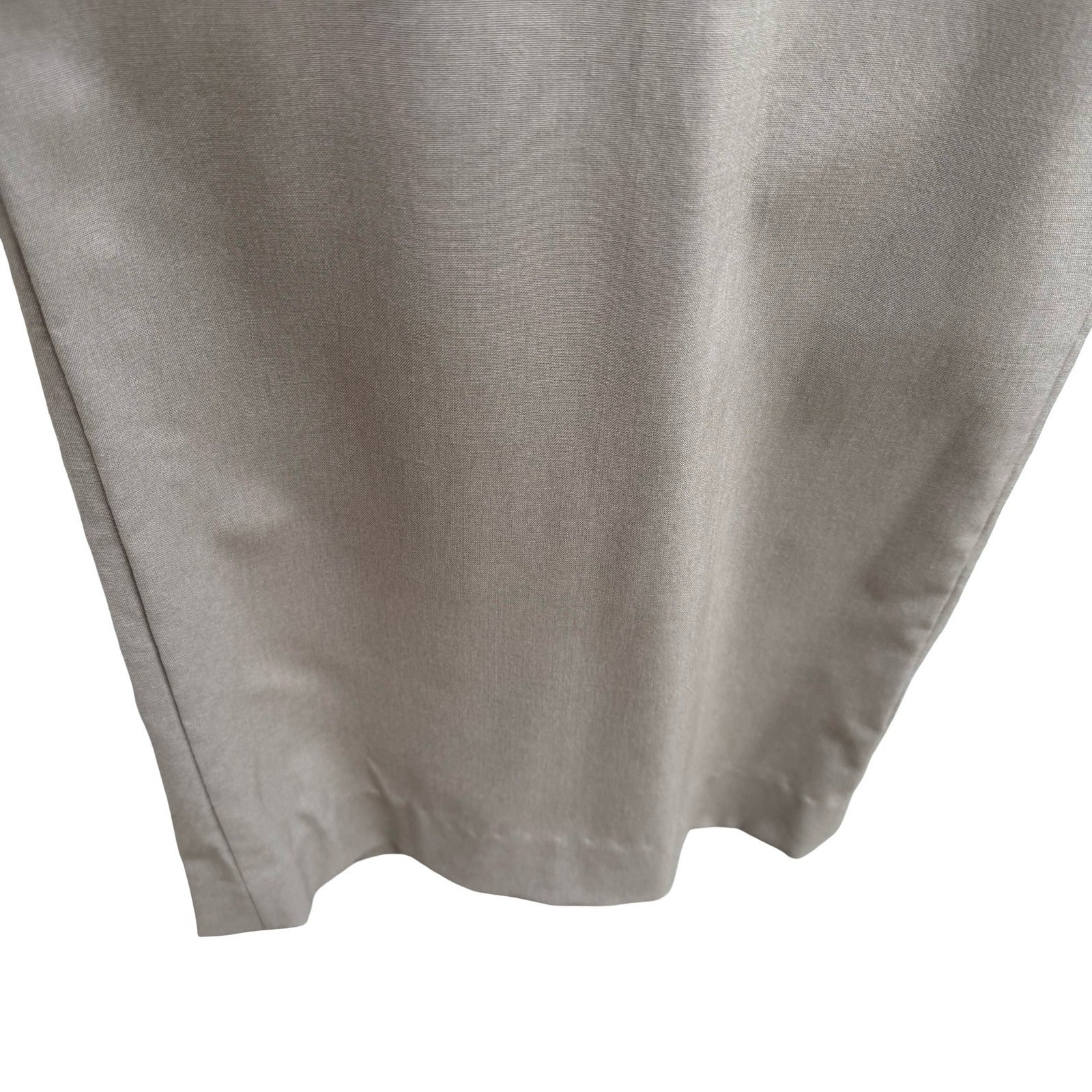 Linda Allard Ellen Tracy Minimalist Wool Blend Wide Leg Trousers Brown 14 NEW