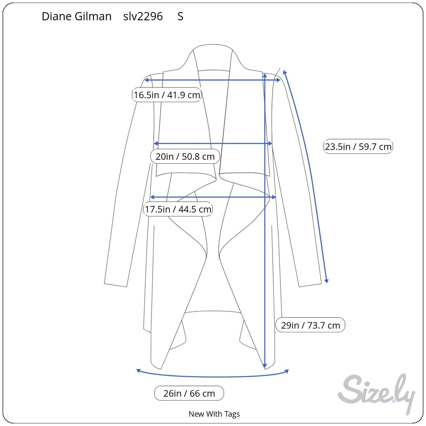 Diane Gilman DG2 Womens Tie Dye Open Front Cardigan Black White Cotton Small NEW