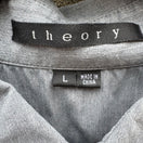 Switch Theory Patrick Gray Chambray Button Up French Cuff Relaxed Fit Designer Shirt L 2 image