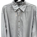 Switch Theory Patrick Gray Chambray Button Up French Cuff Relaxed Fit Designer Shirt L 3 image