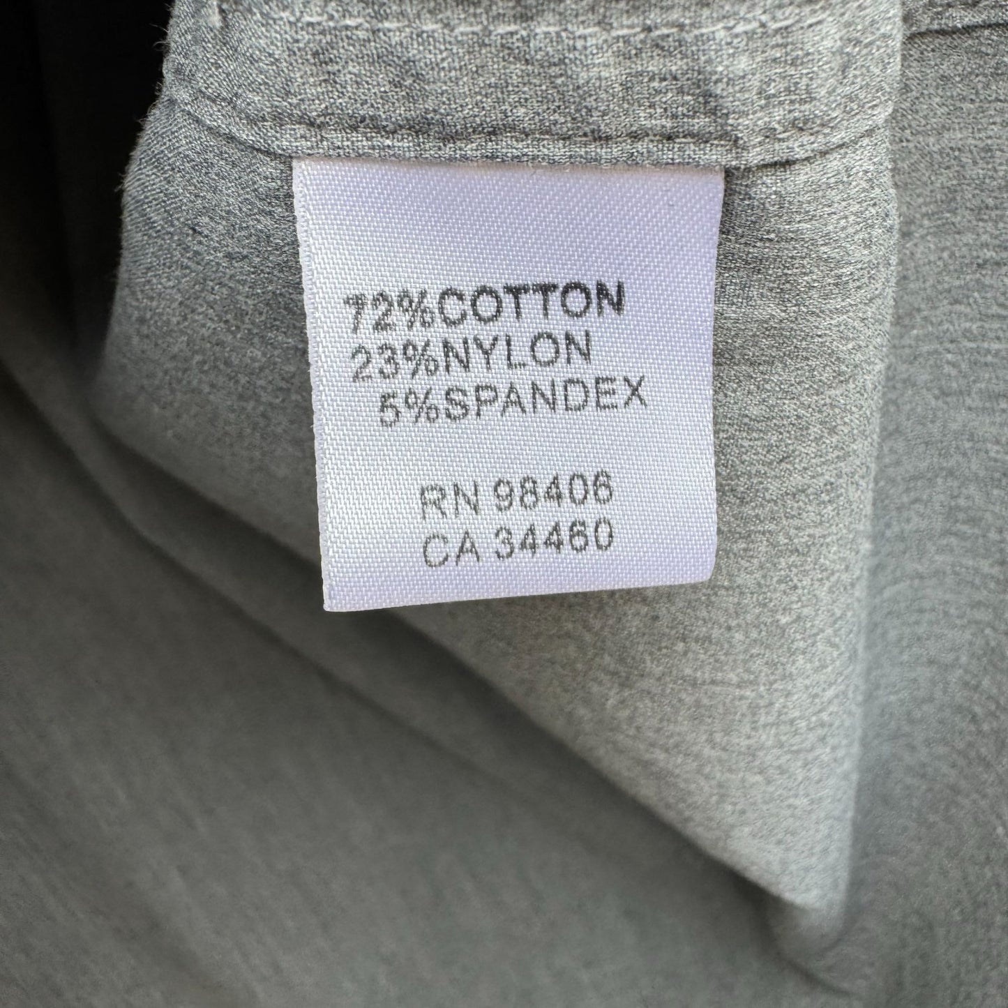 Theory Patrick Gray Chambray Button Up French Cuff Relaxed Fit Designer Shirt L