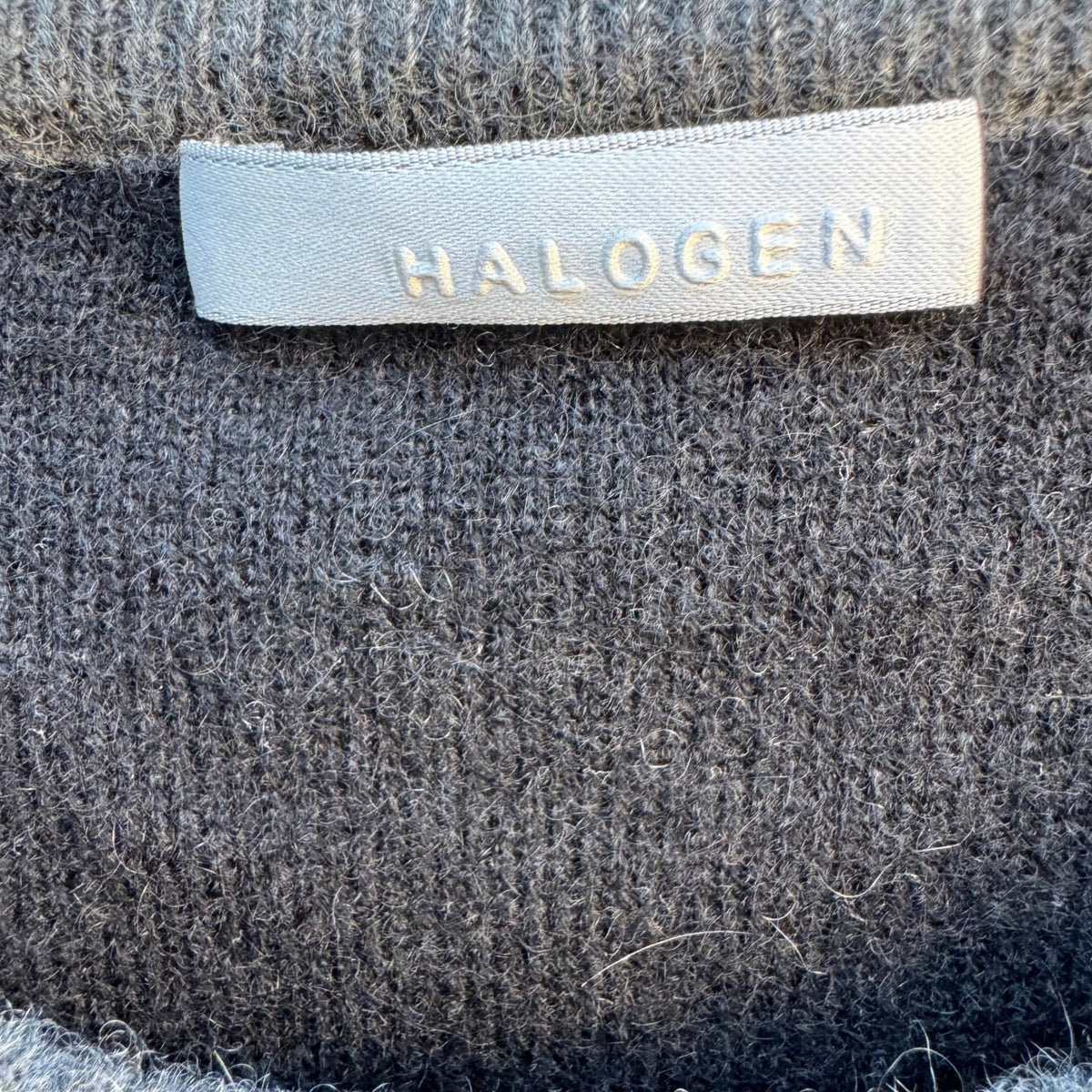 Halogen 100% Cashmere Quiet Luxury Minimalist Old Money Sweater Grey Mens XL