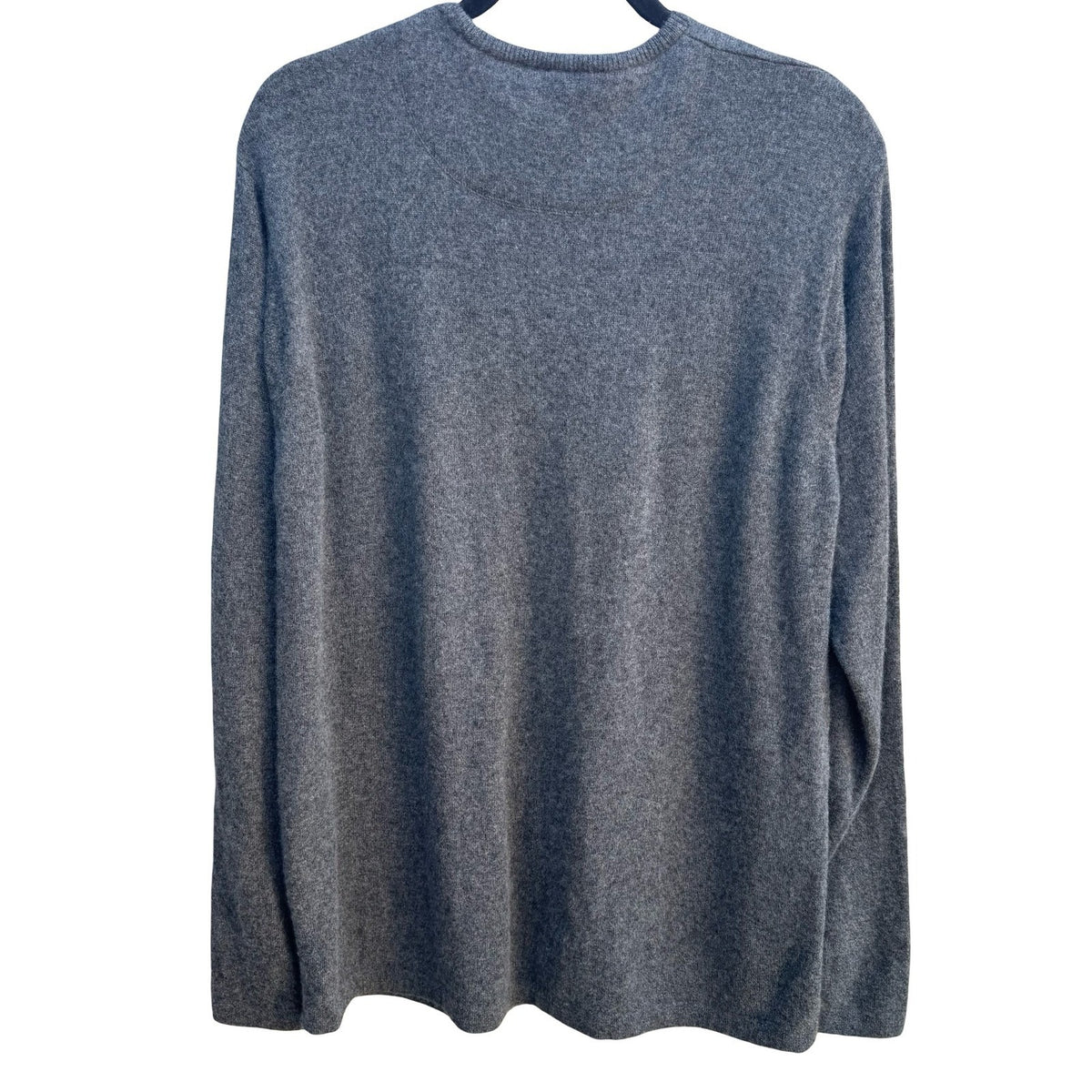 Halogen 100% Cashmere Quiet Luxury Minimalist Old Money Sweater Grey Mens XL