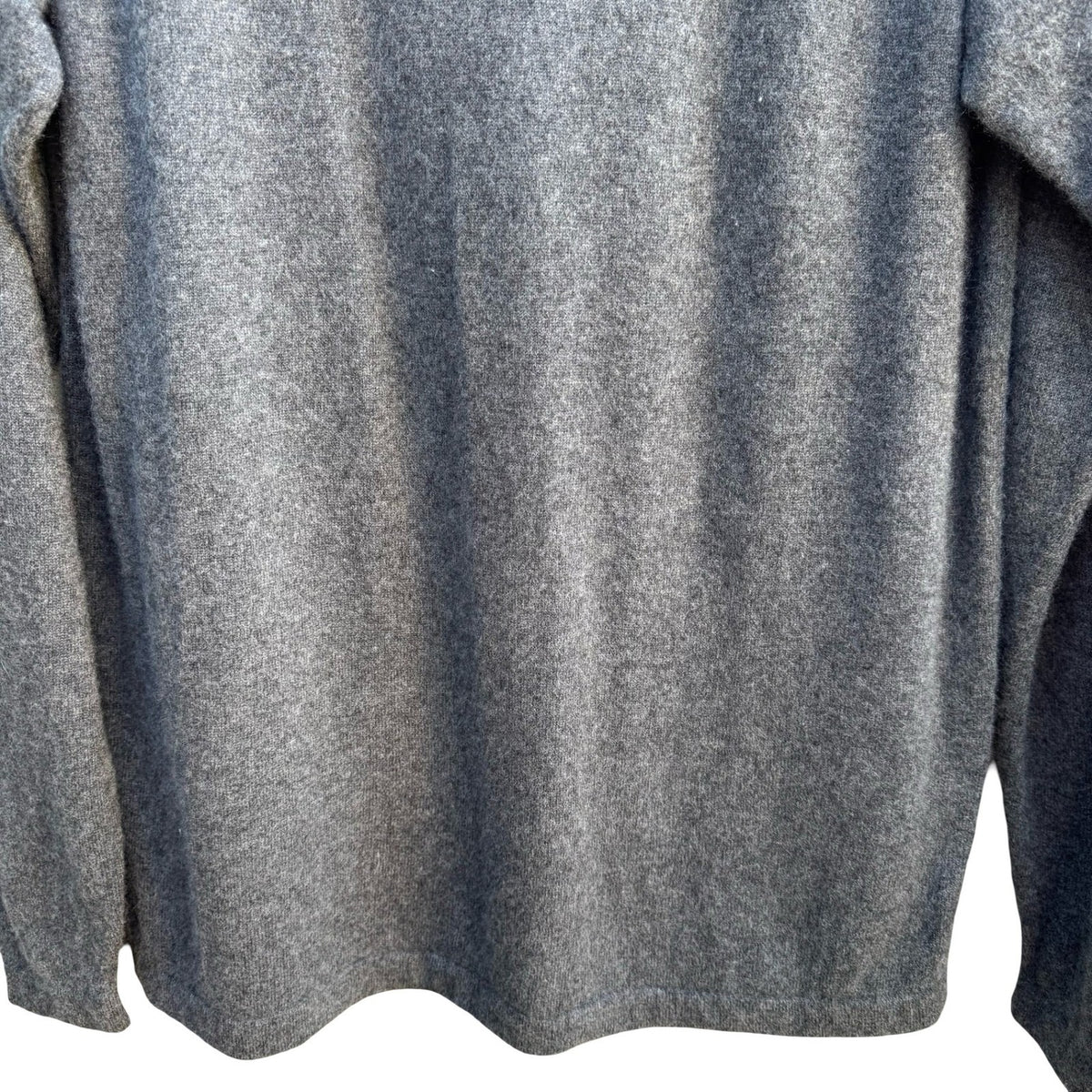 Halogen 100% Cashmere Quiet Luxury Minimalist Old Money Sweater Grey Mens XL