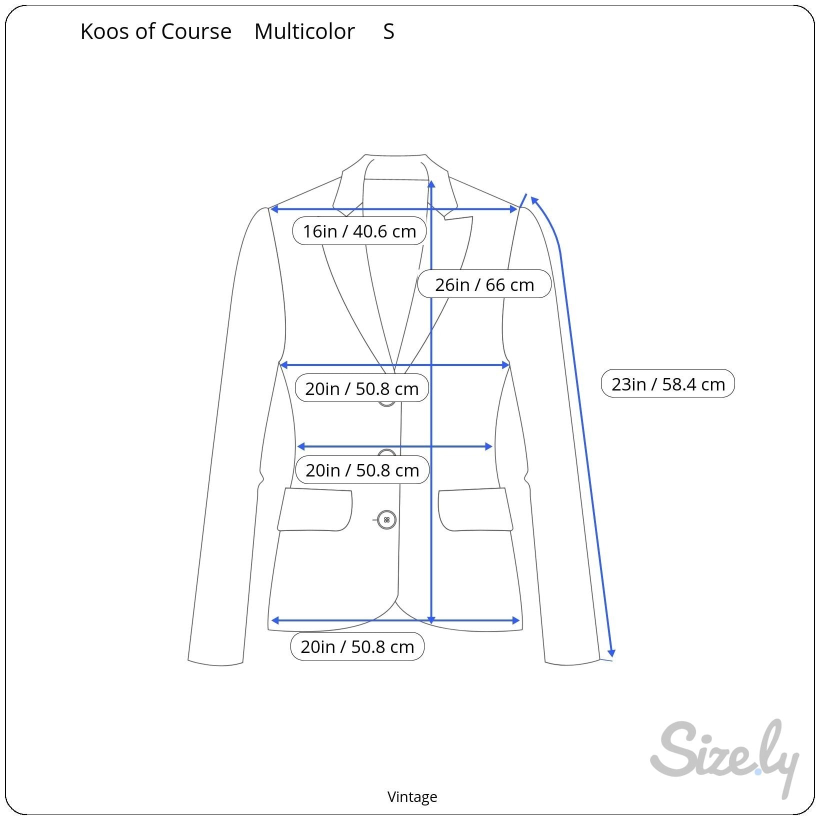 Koos Of Course Vintage Womens Reversible Blue Floral Silk Button Jacket Blazer S