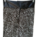 Switch Sheri Bodell Y2K Whimsigoth Boho Edgy Embroidered Leather Waist Pencil Skirt 4 3 image