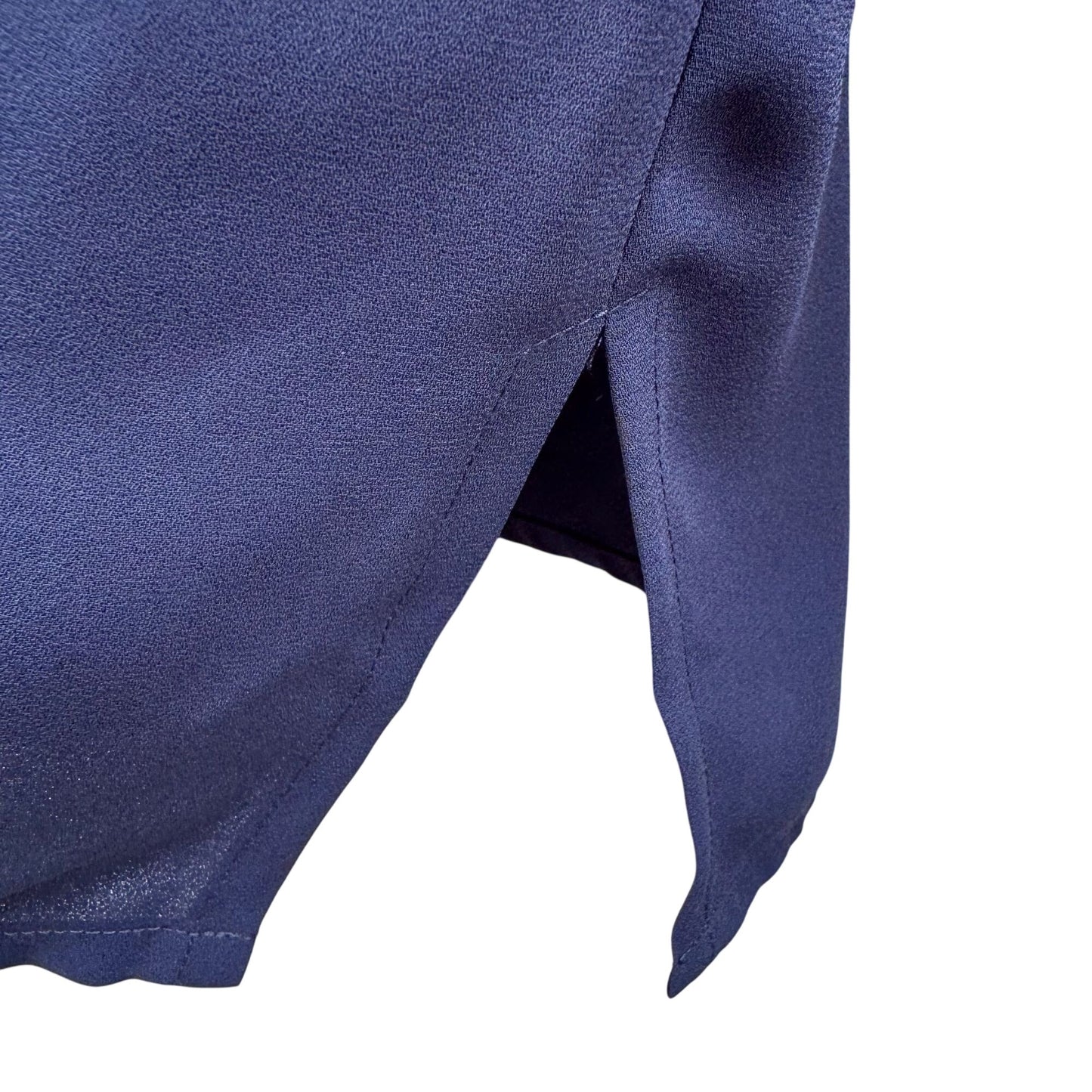 Chicos Navy Button-Down Elastic Waist Utility Shacket Jacket Pockets Womens M